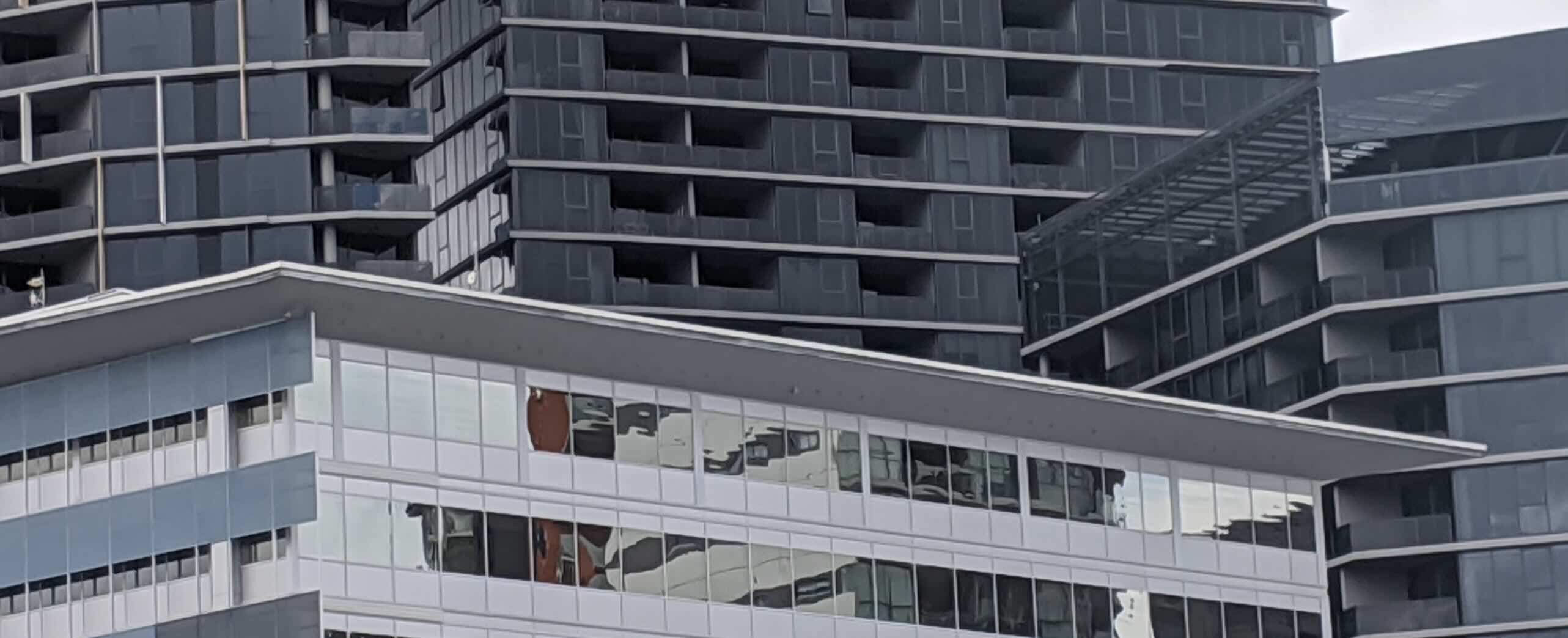 Multiple high rise buildings.